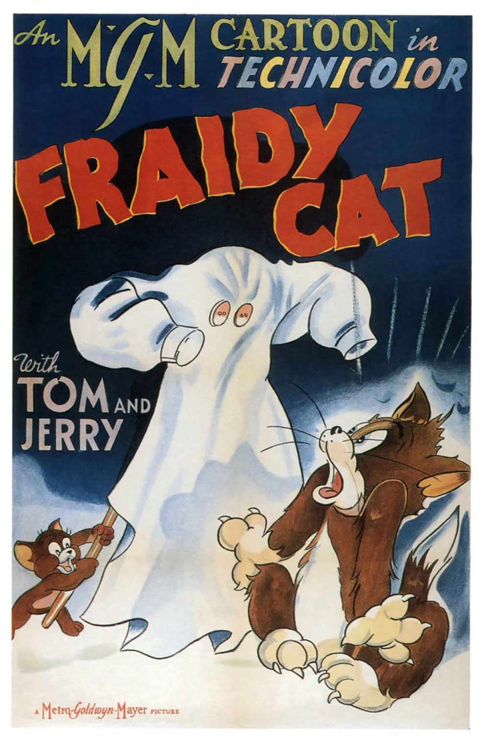 Poster Vintage untuk Kartun Tom and Jerry Awal di tahun 
