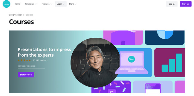 Canva certification course homepage